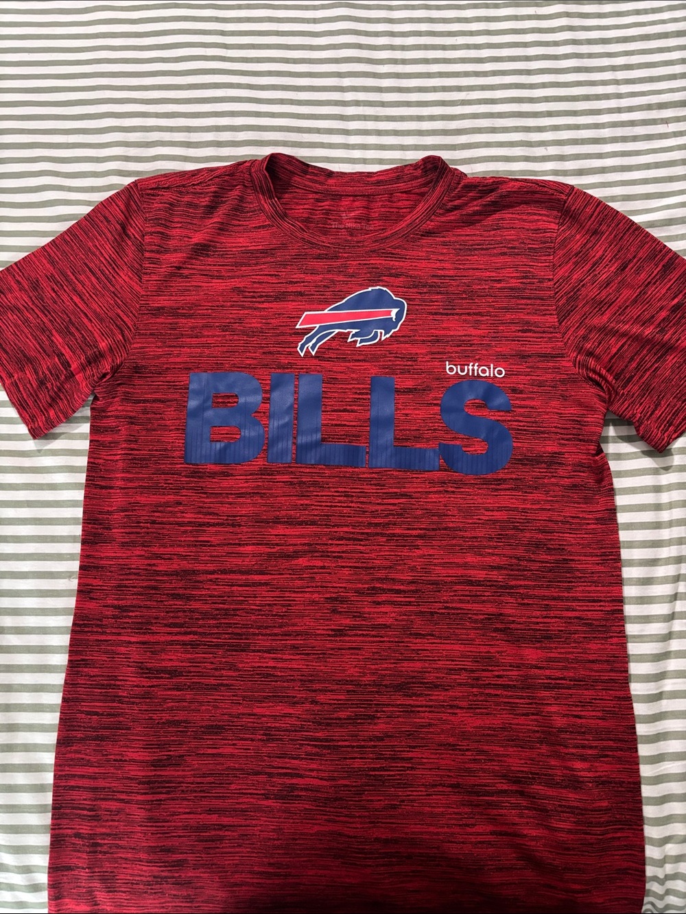 Nike Red Heather Buffalo Bills Short Sleeve Logo Tee